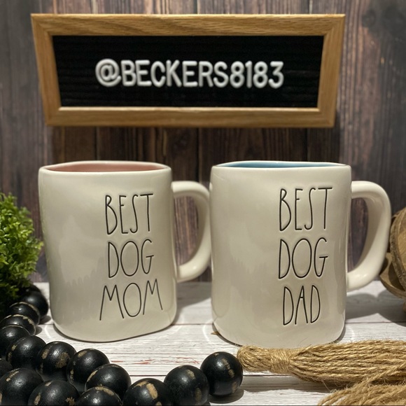 RAE DUNN | “BEST DOG MOM/BEST DOG DAD” Mug Set